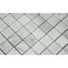 1 x 1 Honed Bianco Mare Marble Mosaic Tile