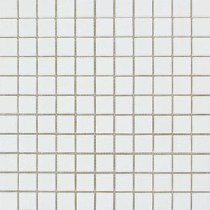 1 x 1 Honed Thassos White Marble Mosaic Tile