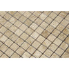 1 x 1 Polished Cappuccino Marble Mosaic Tile