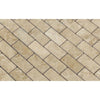 1 x 2 Polished Cappuccino Marble Brick Mosaic Tile