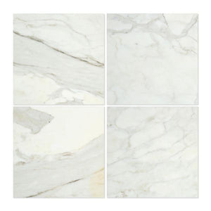 12 x 12 Honed Calacatta Gold Marble Tile