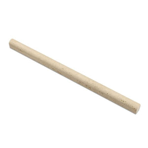 1/2 x 12 Honed Ivory Travertine Pencil Liner