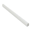 1/2 x 12 Honed Thassos White Marble Pencil Liner