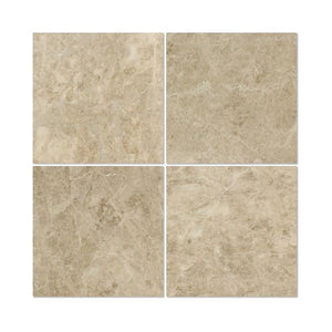 12 x 12 Polished Cappuccino Marble Tile