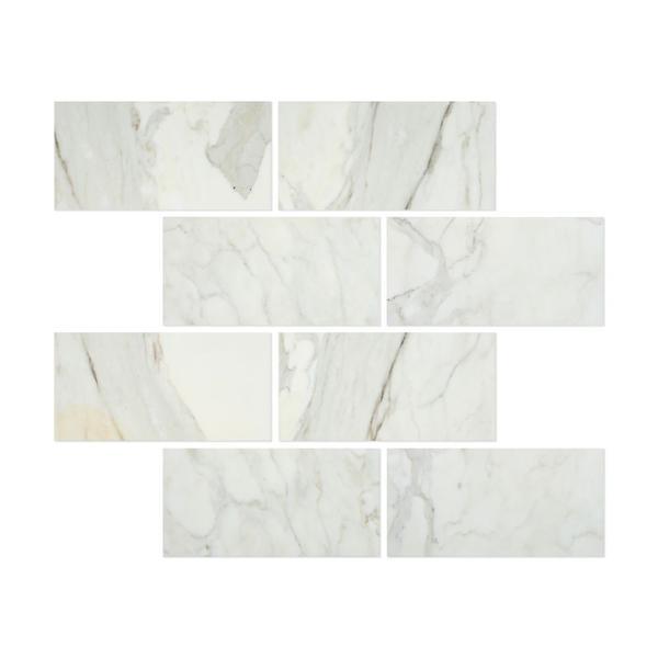 12 x 24 Polished Calacatta Gold Marble Tile