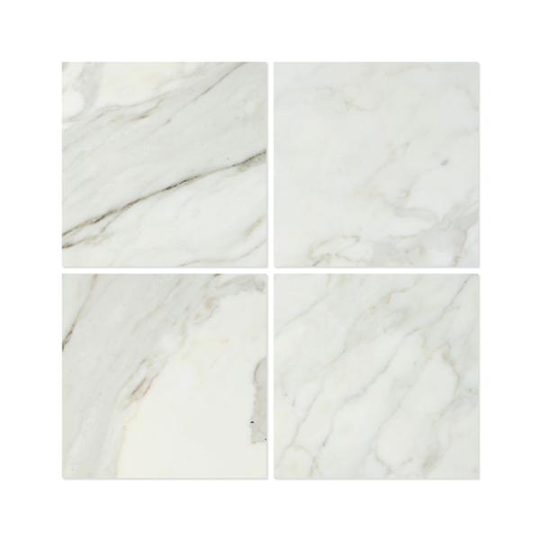 18 x 18 Honed Calacatta Gold Marble Tile
