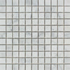 1 x 1 Honed Bianco Carrara Marble Mosaic Tile