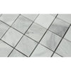 2 x 2 Honed Bianco Mare Marble Mosaic Tile