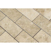 2 x 4 Polished Cappuccino Marble Brick Mosaic Tile