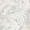 2x8 Calacatta Gold ( LARGE ) Chevron Marble Mosaic Tile