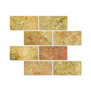 3 x 6 Tumbled Scabos Travertine Tile