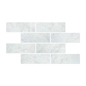 4 x 12 Honed Bianco Carrara Marble Tile