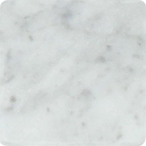 4 x 4 Tumbled Bianco Carrara Marble Tile