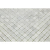 5/8 x 5/8 Honed Bianco Carrara Marble Mosaic Tile