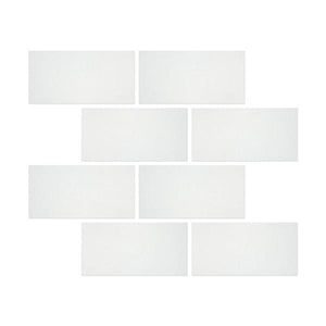 6 x 12 Honed Thassos White Marble Tile