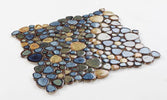 Growing Olive 11.50 x 11.50 Pebble Porcelain Mosaic Tile