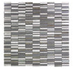 Inga Grey Band 11.75 x 11.75 Glass Mosaic Tile