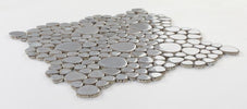 Growing Grey 11.5 x 11.5 Pebble Porcelain Mosaic Tile