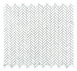 Chevron Long Carrara 11" x 12.5" Polished Mosaic Tile
