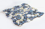 Growing Ocean 11.50 x 11.50 Pebble Porcelain Mosaic Tile