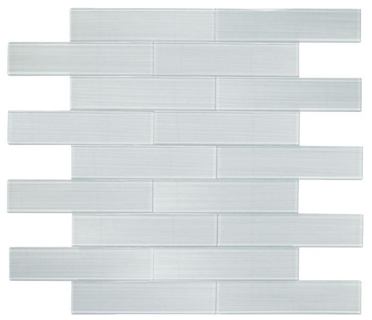 Lucy Grey Goose 4 x 16 Glass Subway Tile