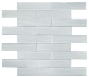 Lucy Grey Goose 4 x 16 Glass Subway Tile