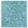 Malibu Turquoise Pebble 11 x 11.50 Glass Mosaic Tile