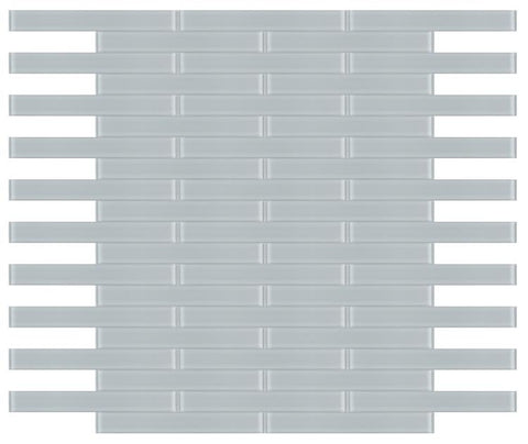 MIA Sea Salt Glossy 2 x 16 Glass Tile