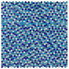 Malibu Sky Penny Round Glass Mosaic Tile