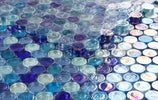 Malibu Sky Penny Round Glass Mosaic Tile