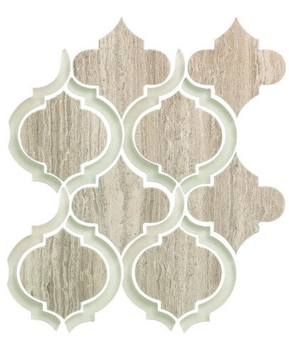 Alice Grey 9.75 x 11.75 Waterjet Mosaic Tile