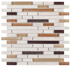 Helios Stack 11.75 x 12 Glass Mosaic Tile