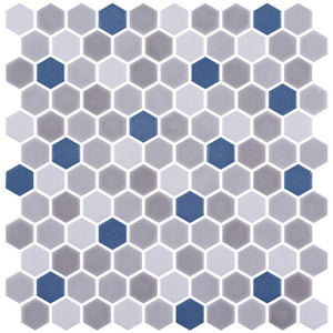 Stoneblend Aegean Malla 11.5 x 12 Pool Rated Glass Mosaic Tile