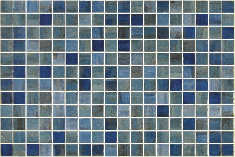 Vanguard Forest Blue 12.25 x 18.5 Recycled Glass Mosaic Tile
