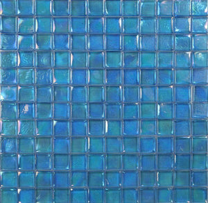 Laguna Fancy Blue Pool Rated Glass Mosaic Tile