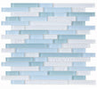 Rain Iris 11.75 x 12  Linear Glass Mosaic Tile