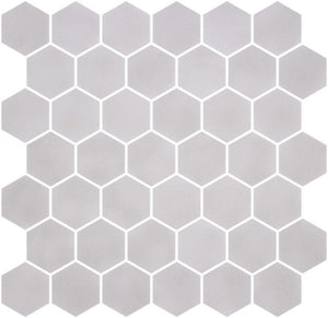 Stoneglass XL Gainsboro 11.25 x 11.25 Pool Rated Recycled Glass Mosaic Tile