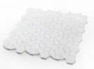 Aether Pure White 11.5 x 12 Mixed Volakas and Thassos Marble Mosaic Tile
