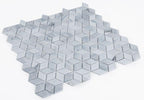 Cube Dawn 11.5 x 11.75 Diamond Shaped Glass Mosaic Tile