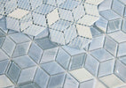 Cube Sky 11.5 x 11.75 Glass Mosaic Tile