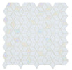 Cube White 11.5 x 11.75 Glass Mosaic Tile