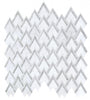 Mountain Peak Carrara Water-jet cut Carrara Marble Mosaic Tile