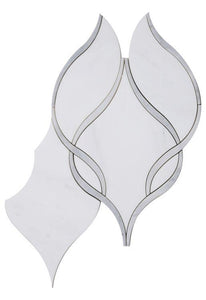 Prestige Large White 8.75 x 11  Mosaic Tile