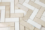 Herringbone Marfil 11 x 12.5 Mosaic Tile