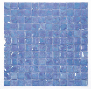 Laguna Iris Square 11.75 x 11.75 Pool rated Glass Mosaic Tile