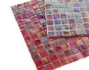 Laguna Burgundy Pool Rated Glass Mosaic Tile