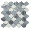 Van Gogh Beach 11 x 11 Glass Mosaic Tile