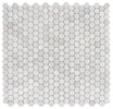 Hexagon Grey 2 x 2 12 x 12 Honed Mosaic Tile