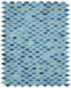 Dragon Scale Navy 9.75 x 12 Blue Porcelain Mosaic Tile
