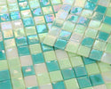 Laguna Spring Square 11.75 x 11.75 Glass Mosaic Tile
